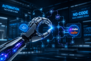 The No-Code Revolution: Connecting AI Tools with Make.com & Zapier