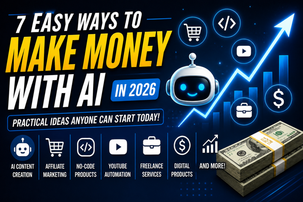 7 Easy Ways to Make Money with AI in 2026 7 easy ways to make money with ai